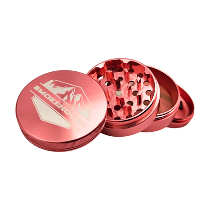 Aluminum Tobacco Herb Four Piece Grinder & Shredder - Multiple Colors Available