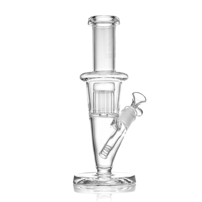 Unique, Short & Straight Bong GoG Water Pipe | Premium Tree Percolator | 10.6" Tall - EG Glass