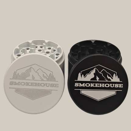 Ceramic Coated Aluminum Tobacco Herb Four Piece Grinder & Shredder - Multiple Colors