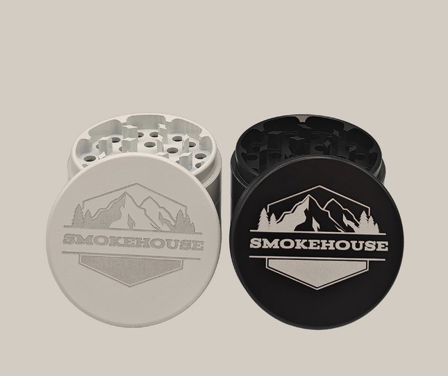 Ceramic Coated Aluminum Tobacco Herb Four Piece Grinder & Shredder - Multiple Colors