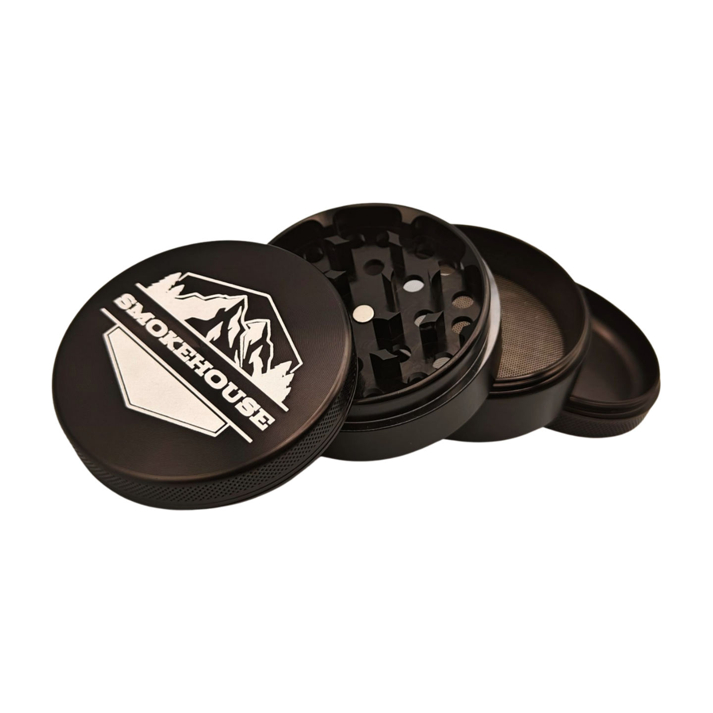tobacco herb grinder Exotic Wood Pipe & Great Gift for Smokers Condition single opp bag pack. Big Herb Grinder 2.1-Inch 4-Piece