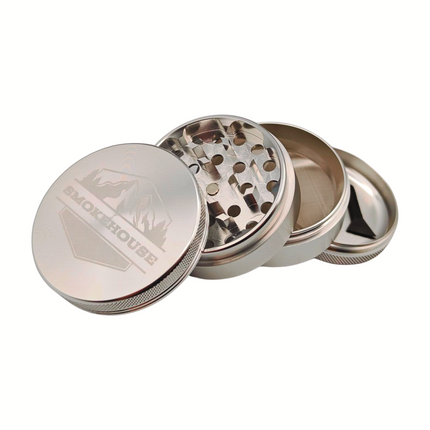 Aluminum Tobacco Herb Four Piece Grinder & Shredder - Multiple Colors Available