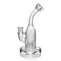 Small Handheld Bent Neck Water Bong | Premium Tree Percolator Design | 8.5" Tall