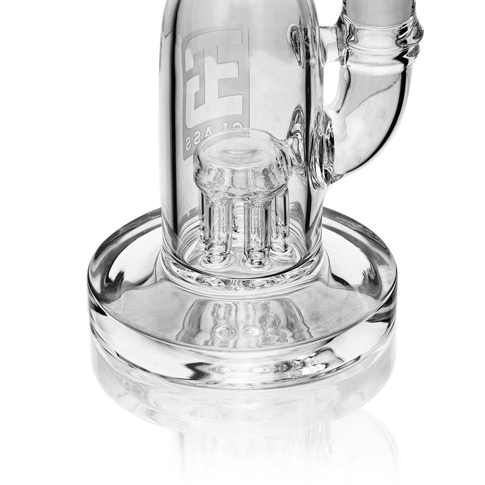 Small Handheld Bent Neck Water Bong | Premium Tree Percolator Design | 8.5" Tall