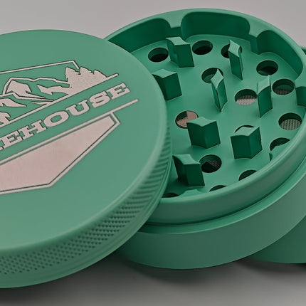 Ceramic Coated Aluminum Tobacco Herb Four Piece Grinder & Shredder - Multiple Colors