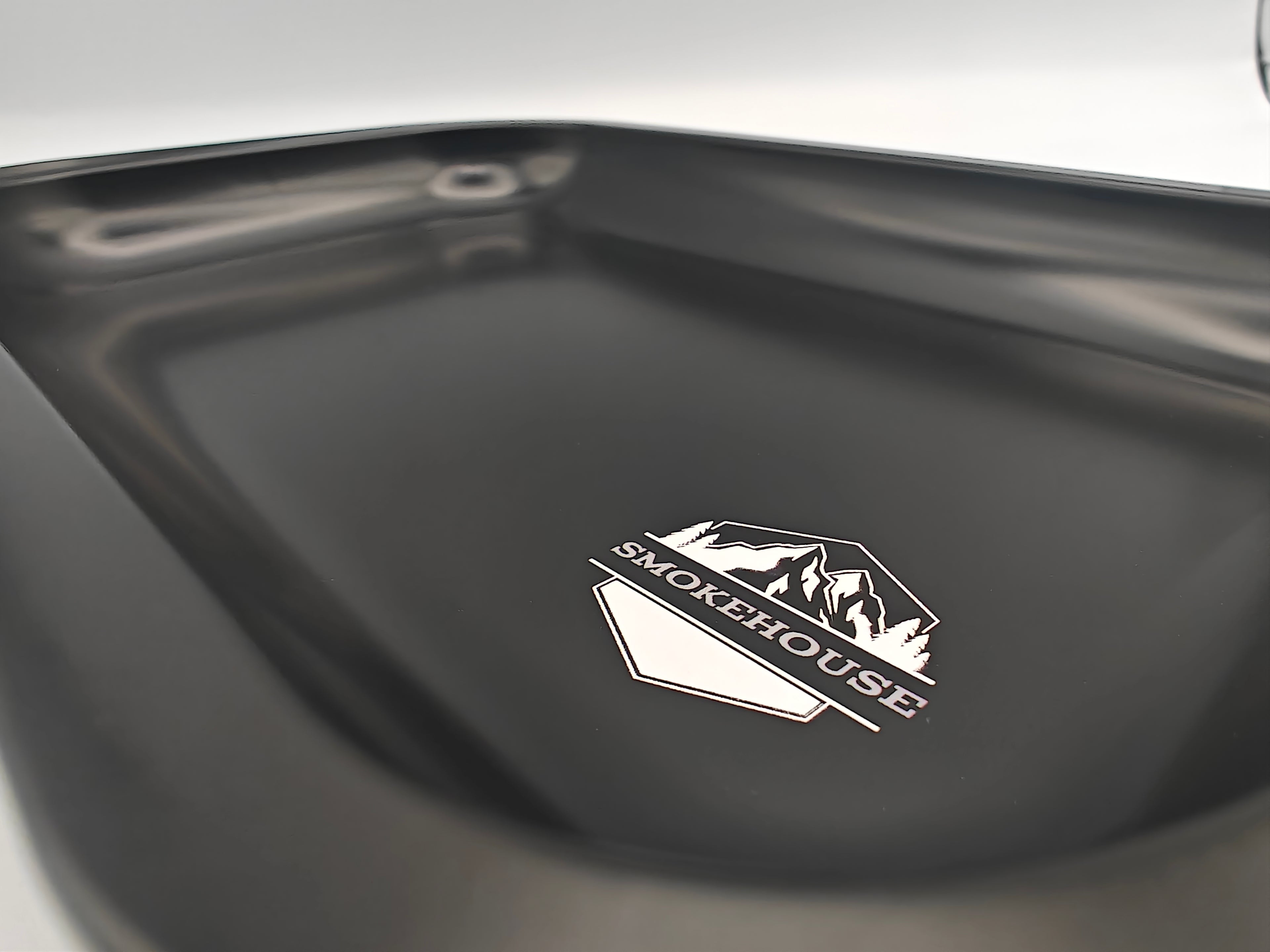 Matte Black Aluminum Metal Rolling Tray - 11x7" Medium Size - Personal Use Tray - SMOKEHOUSE