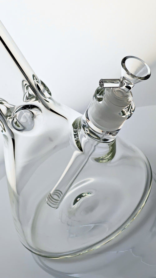 12" Tall, 9mm Ultra Thick Glass Bong, Scientific Beaker Style GoG Water Pipe, Borosilicate Pyrex Glass Quality