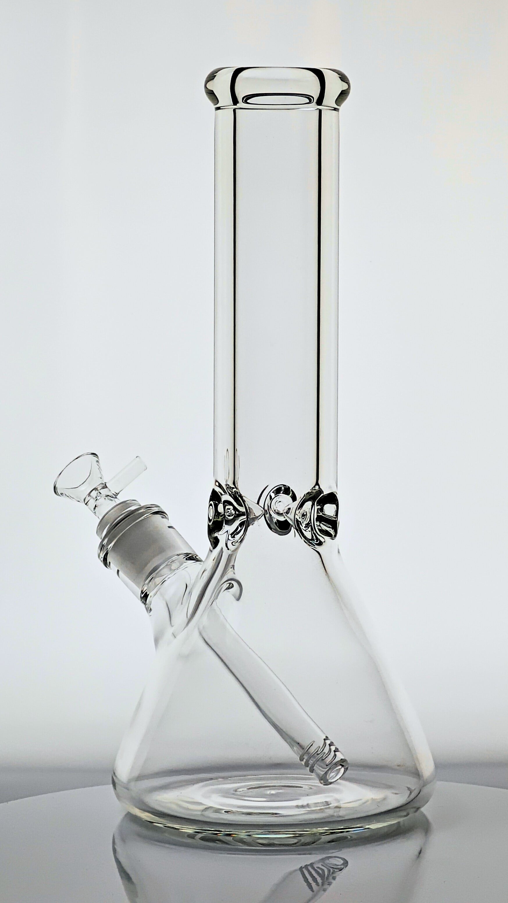 12" Tall, 9mm Ultra Thick Glass Bong, Scientific Beaker Style GoG Water Pipe, Borosilicate Pyrex Glass Quality