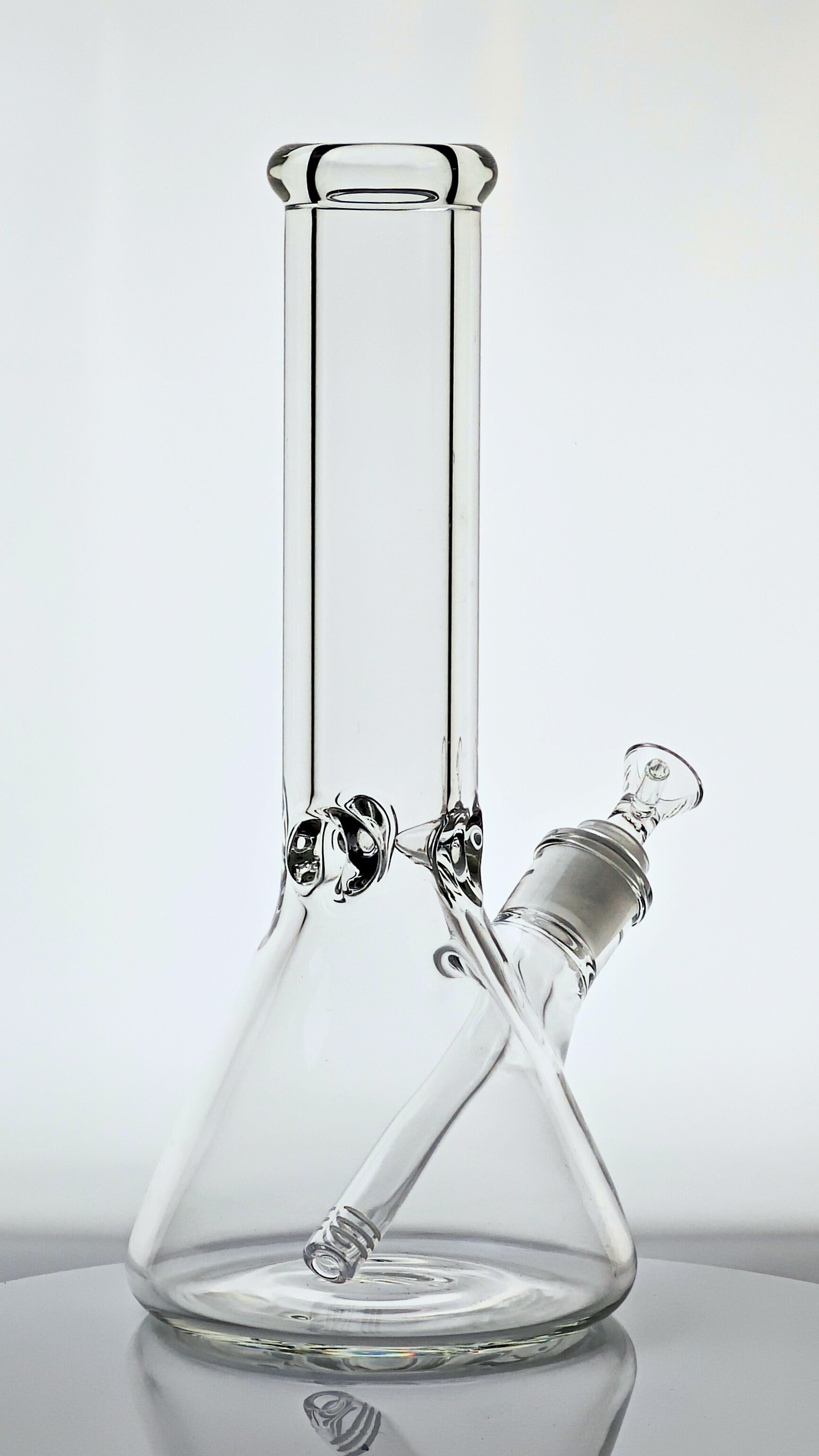 12" Tall, 9mm Ultra Thick Glass Bong, Scientific Beaker Style GoG Water Pipe, Borosilicate Pyrex Glass Quality