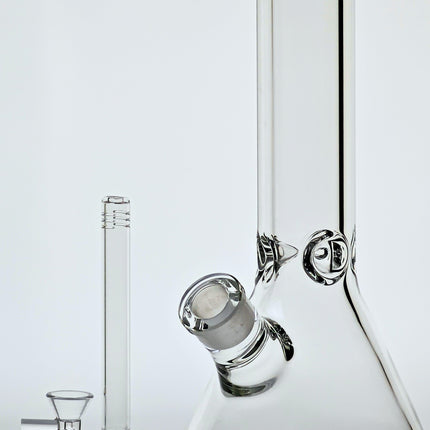 12" Tall, 9mm Ultra Thick Glass Bong, Scientific Beaker Style GoG Water Pipe, Borosilicate Pyrex Glass Quality