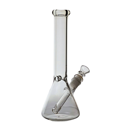 Small Glass Bong, GoG Beaker, Scientific Style, 10" Tall, 5mm Thick Glass