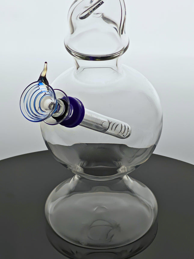 Phoenix Rising Helical Twist Base Bong, Grommet Style Bong | 12" Tall