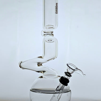 Phoenix Rising Zig Zag Neck, Beaker Style Bong & Water Pipe | 9-1/2" Tall