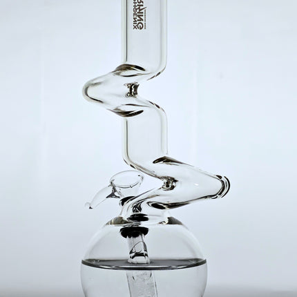 Phoenix Rising Zig Zag Neck, Beaker Style Bong & Water Pipe | 9-1/2" Tall