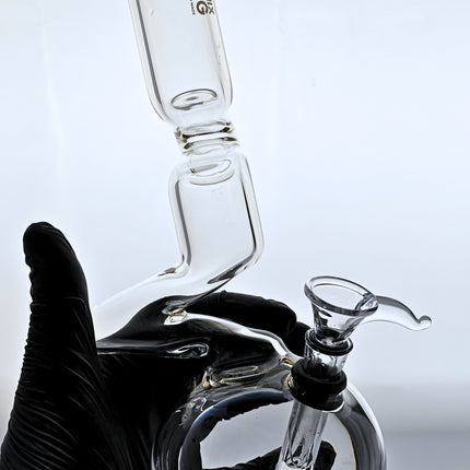 Phoenix Rising Zig Zag Neck, Beaker Style Bong & Water Pipe | 9-1/2" Tall