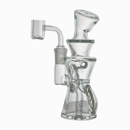 SKOVEN Glass Small Dab Rig | 5.5" Inches Tall, Built in Diffuser