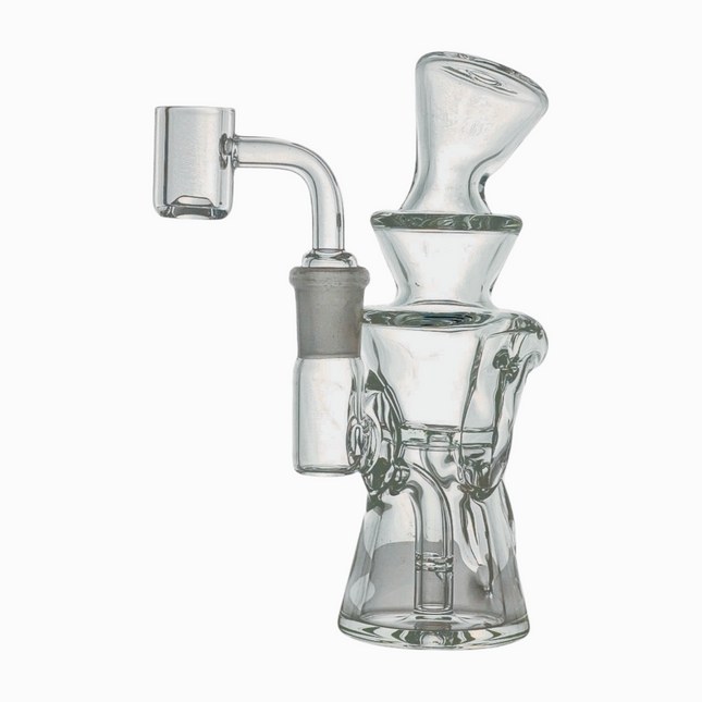 SKOVEN Glass Small Dab Rig | 5.5" Inches Tall, Built in Diffuser