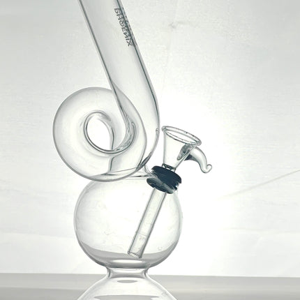Phoenix Rising Twisted Upside Down Neck Bong  | 8" Tall