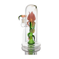 Rose Flower Bong Rig | 5mm Thick Glass, Showerhead Percolator | Available in Pink, Red, or Blue