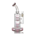 Thick Glass Dual Tree Percolator Bong Water Pipe - 11" Tall, 18mm Bowl