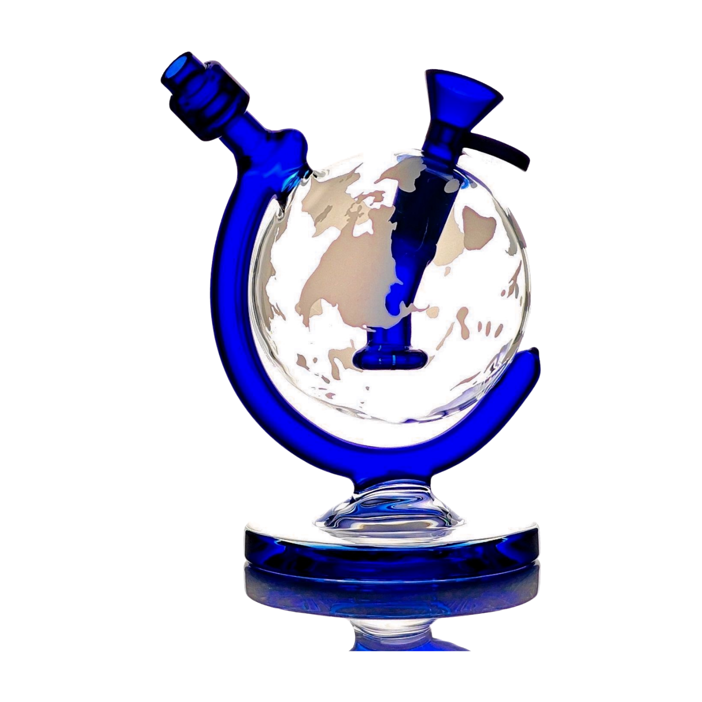 Bong Of The World | Spherical Globe/Earth Water Pipe | Green or Blue, 14mm Bowl Included