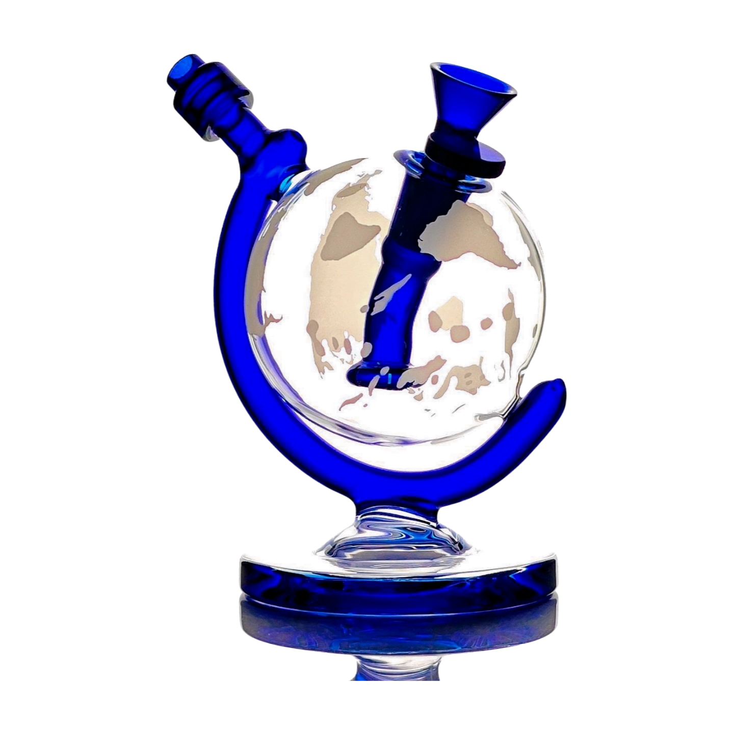 Bong Of The World | Spherical Globe/Earth Water Pipe | Green or Blue, 14mm Bowl Included