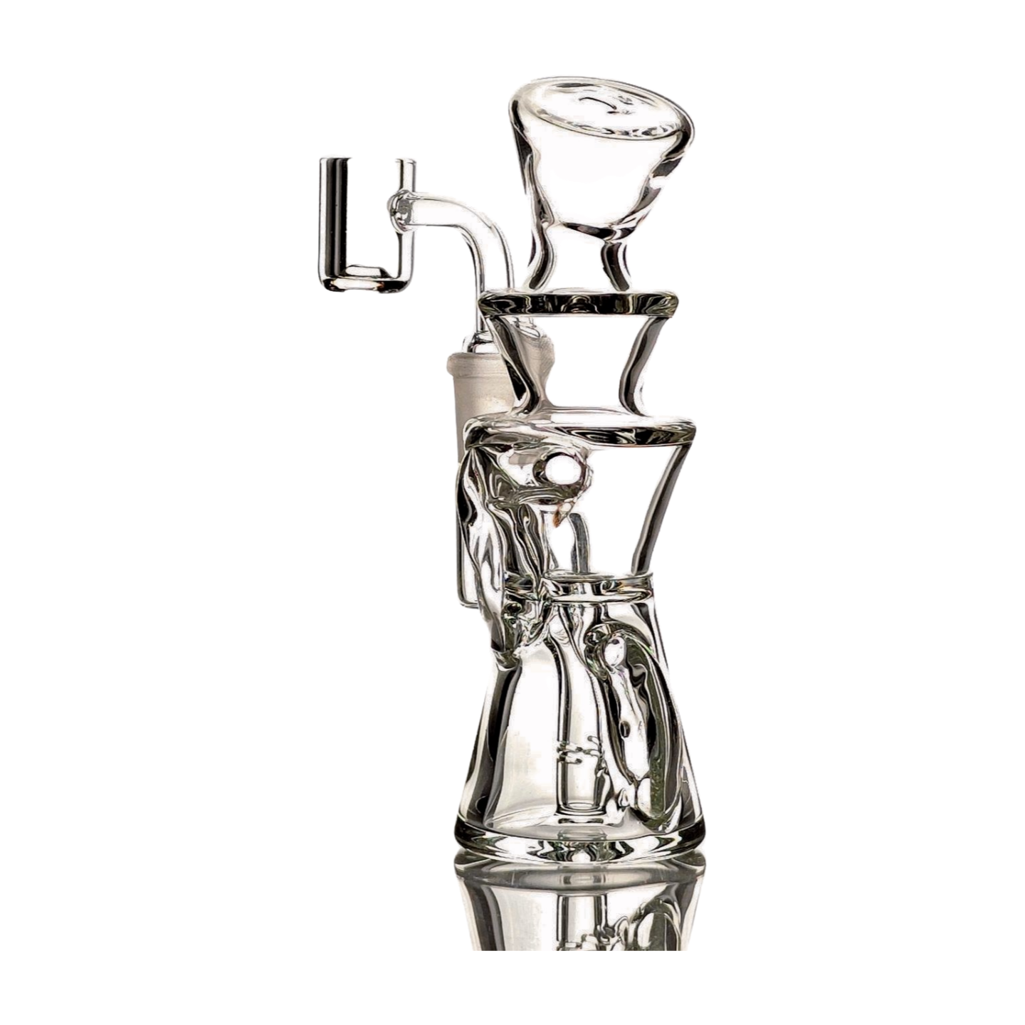 SKOVEN Glass Small Dab Rig | 5.5" Inches Tall, Built in Diffuser