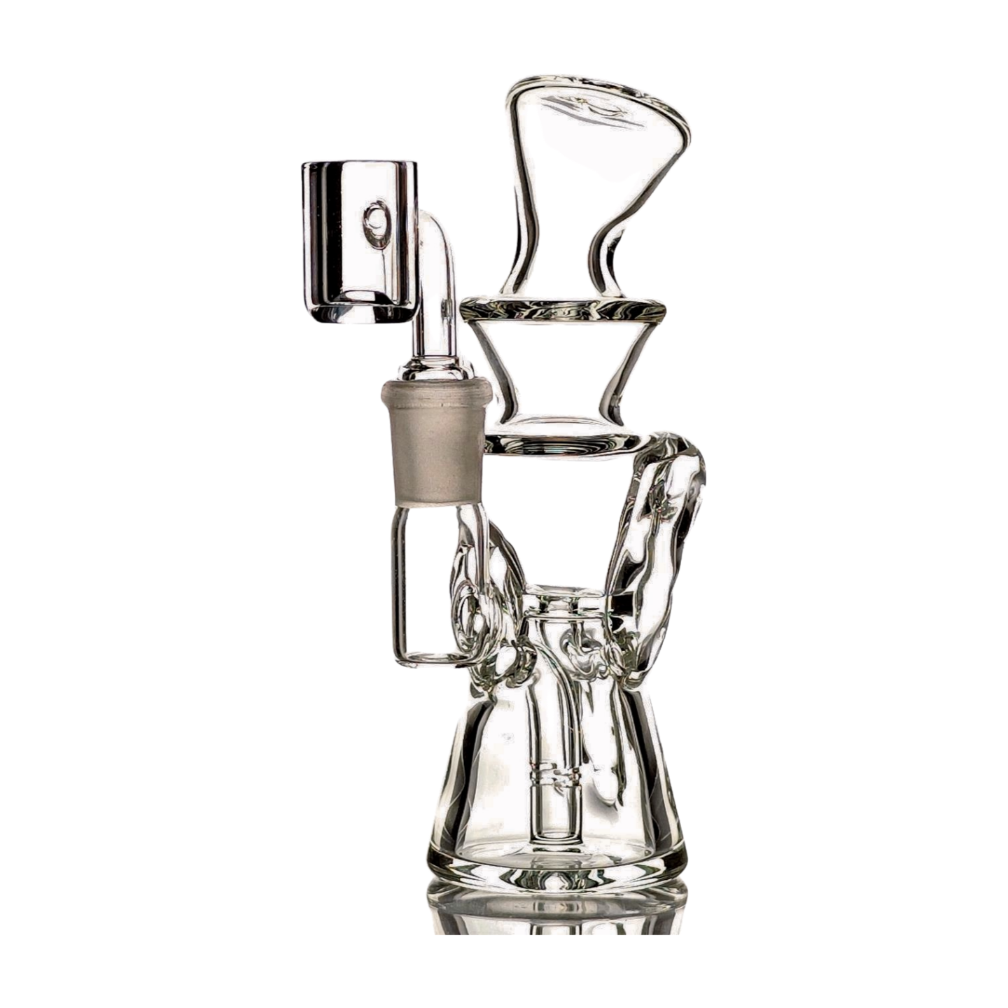 SKOVEN Glass Small Dab Rig | 5.5" Inches Tall, Built in Diffuser