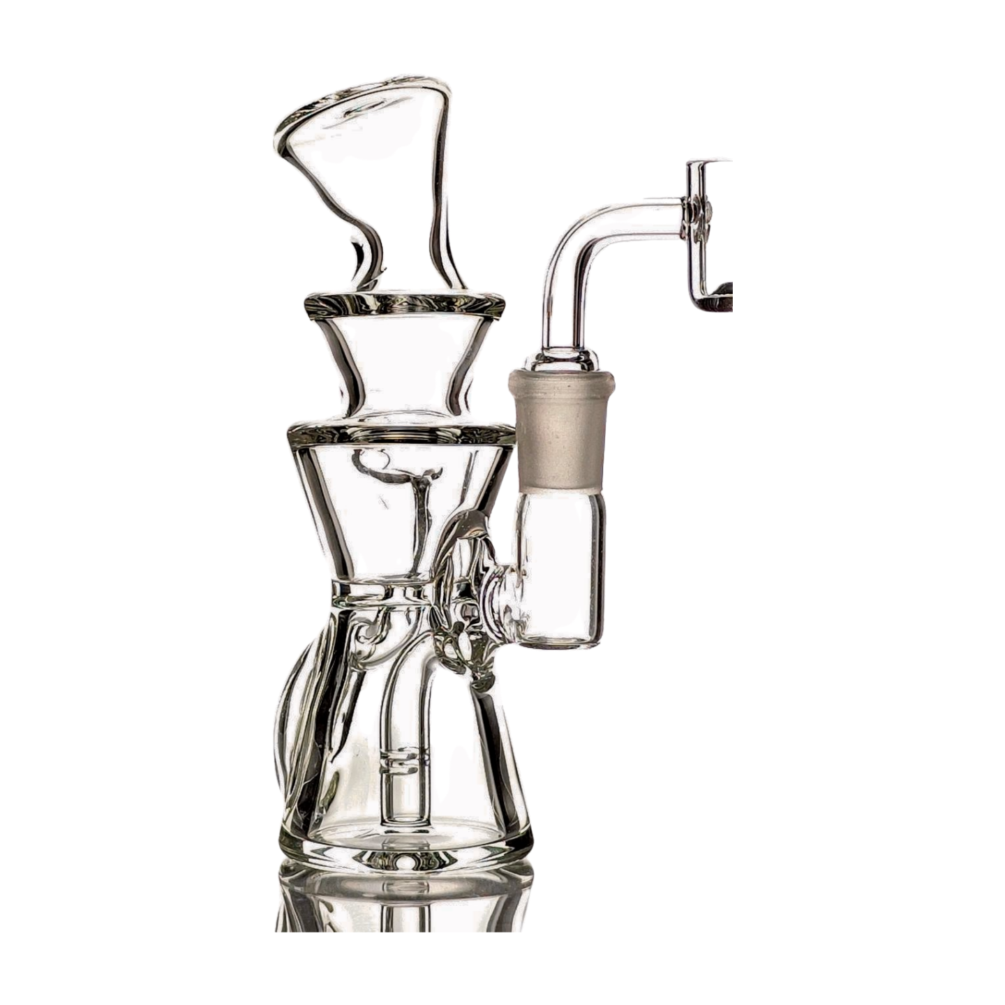 SKOVEN Glass Small Dab Rig | 5.5" Inches Tall, Built in Diffuser