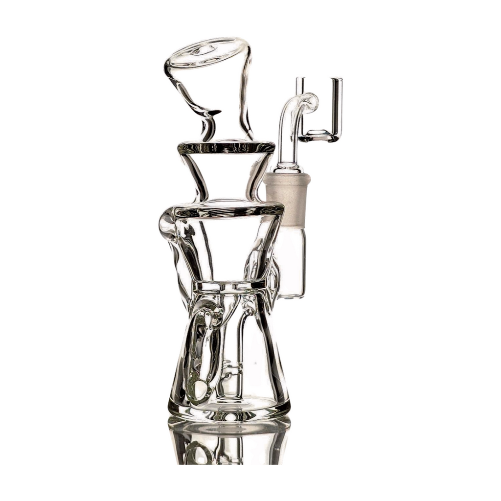 SKOVEN Glass Small Dab Rig | 5.5" Inches Tall, Built in Diffuser