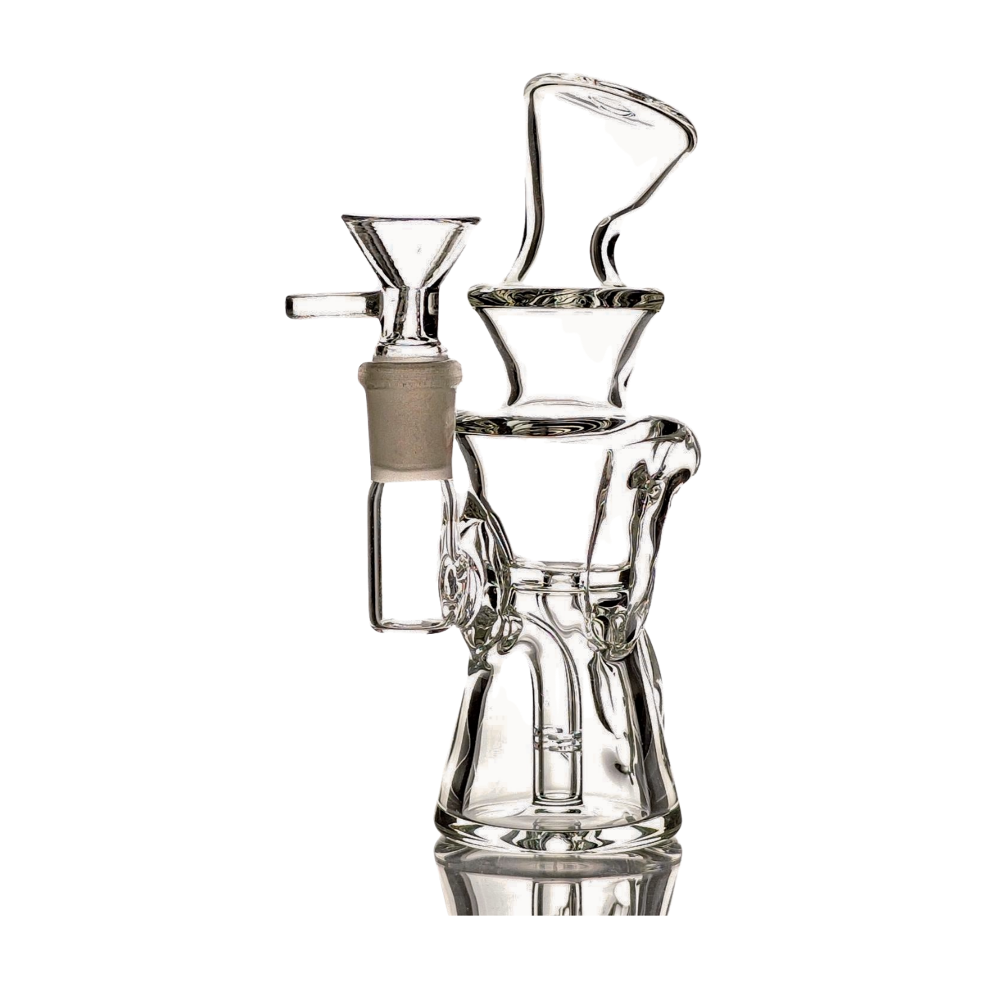 SKOVEN Glass Small Dab Rig | 5.5" Inches Tall, Built in Diffuser