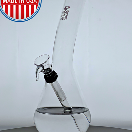 Phoenix Rising Bent Neck Bong  | 9-1/2" Tall