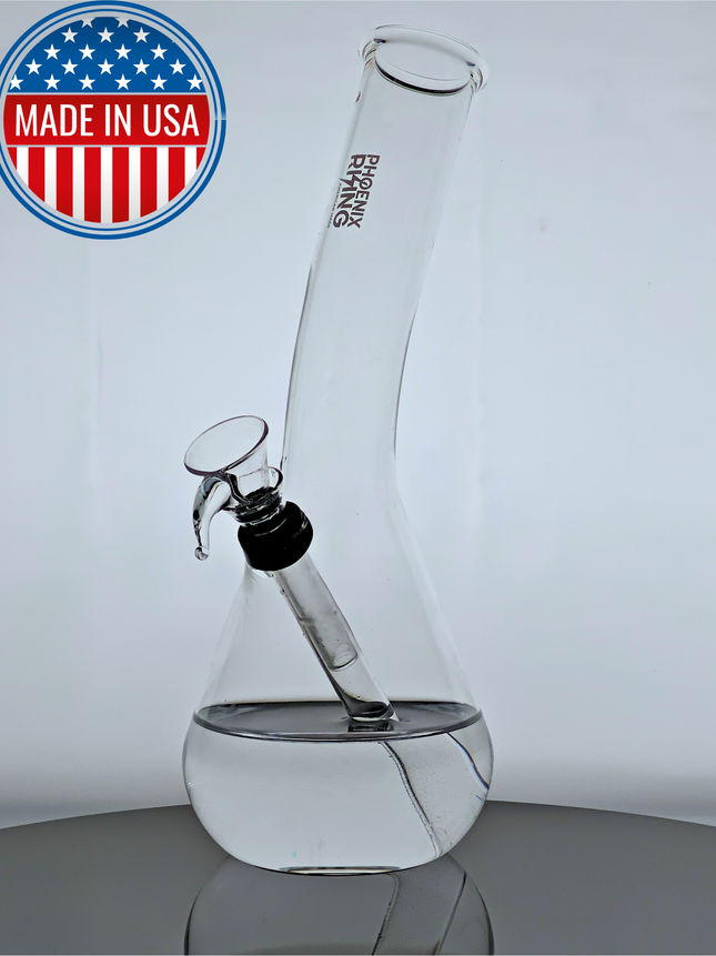 Phoenix Rising Bent Neck Bong  | 9-1/2" Tall