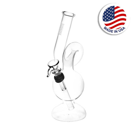 Phoenix Rising Twisted Upside Down Neck Bong  | 8" Tall